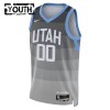 Camiseta Niños Utah Jazz Personalizadas 2025-26 Nike City Edition Gris Swingman